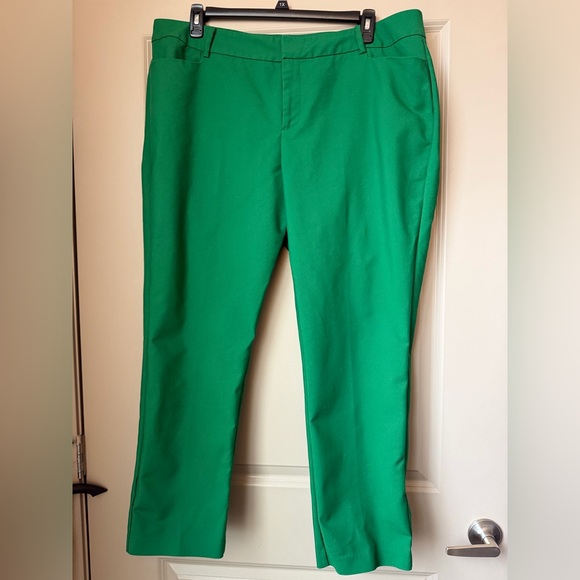 Eloquii Vibrant Green Straight Leg Pants - Picture 3 of 11